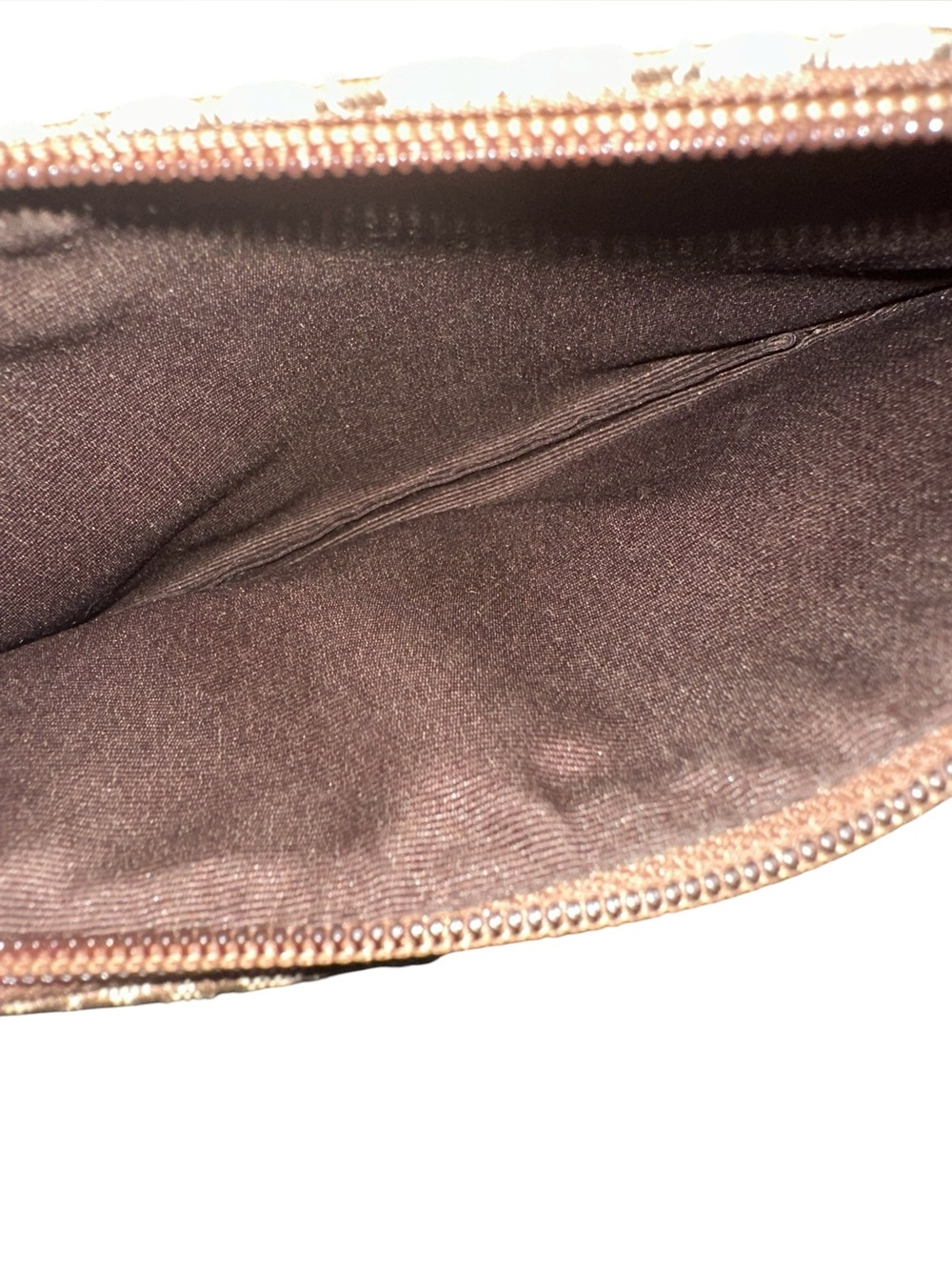 COACH Mini Signature C Buckle Soho Wristlet Brown Front Pocket 7.5x4.25” - Picture 6 of 7